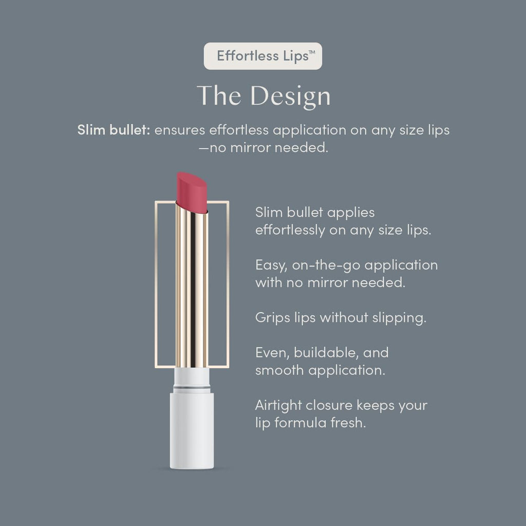 Effortless Lips 3-in-1 everyday sheer-buildable lip formula (Rose, 0.06oz)