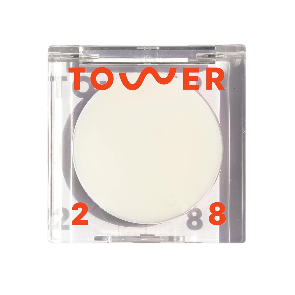 Tower 28 SuperDew Highlighter Balm - Clear, Shimmer-Free Face Luminizer for Glass Skin - Non-Comedogenic Highlighter Makeup for Sensitive Skin - Multi-Purpose Dewy Face Balm - Vegan (0.16 oz)