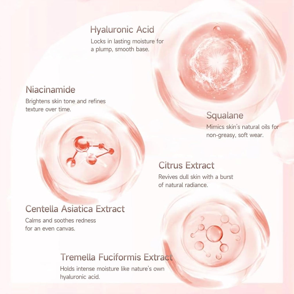 MISS SEASON Glow Velvet Face Primer for Face Before Makeup, Long Lasting Hydrating Primer Face Makeup Primer for Face, Hyaluronic Acid & Niacinamide, Oil Control Pore Blurring Primer for Mature Skin