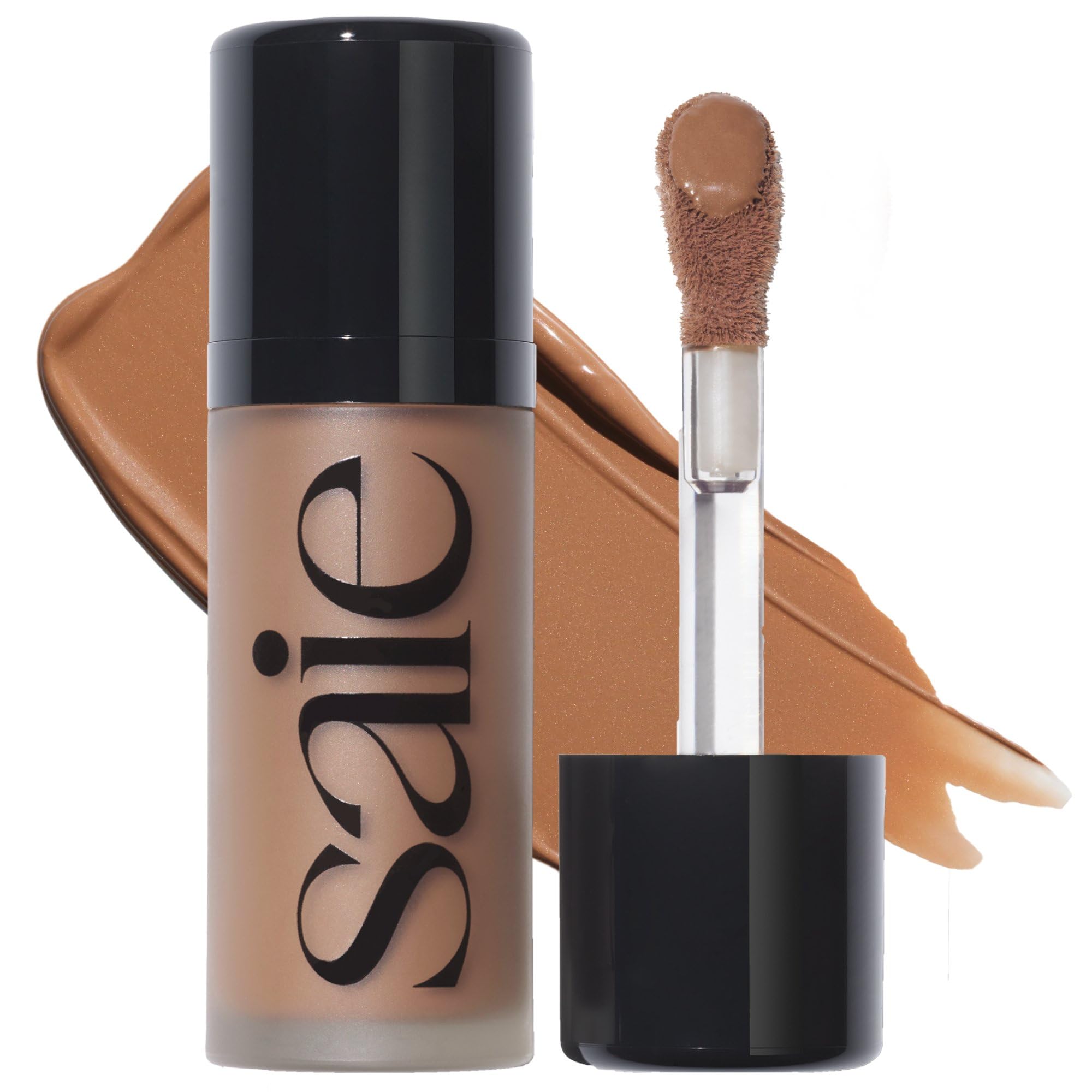 Saie Dew Bronze - Hydrating Liquid Bronzer Stick For a Sun Kissed Glow - Liquid Contour Stick Infused with Nourishing Skin Care Ingredients - Sculpted Face Makeup Essential - Spritz (0.4 oz)