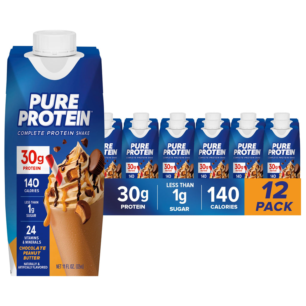Pure Protein Vanilla Protein Shake, 30g Complete Protein, 12 Ct